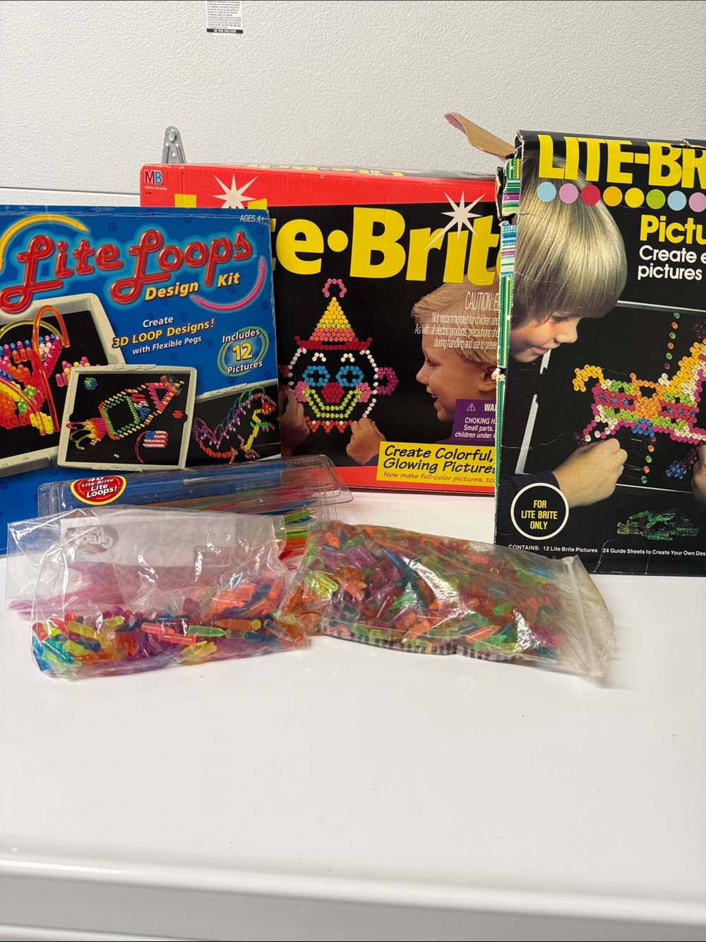 Vintage Lite Brite Set